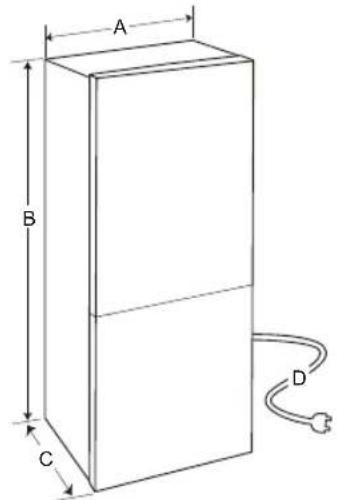 LG GBP62SWXCC - Wymiary i ilosc wolnego.), - 1