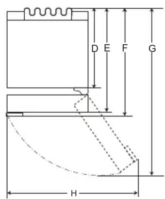 LG GBB71PZEGN - Afmetingen en vrije ruimten - 2