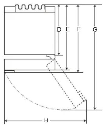 LG GBB71PZEGN - Dimensiones y separaciones - 2