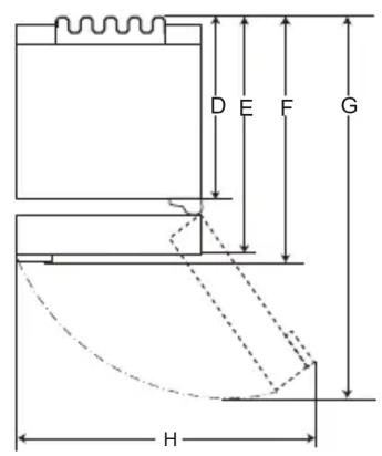 LG GBB71PZEGN - Përmasat dhe Distancat - 2