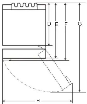 LG GBB71PZEGN - Dimensions et dégagements - 2
