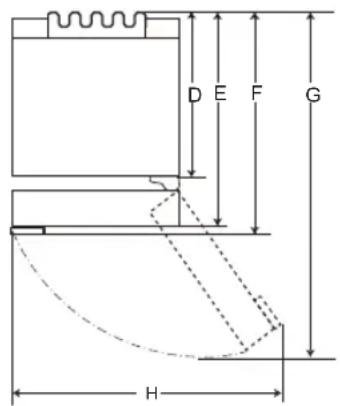 LG GBB71MCEGN - Mitat ja vapaa tila - 2