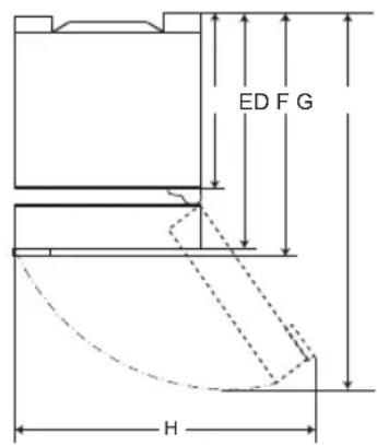 LG GBB71MCEGN - Dimensions et dégagements - 3