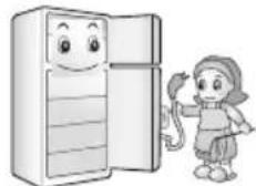 LG GRM802GVHW - Débranche la prise d'alimentation lors du nettoyage, la manipulation ou le remplacement de la lampe interieure du réfrigérateur. - 1