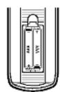 LG DV9973CE2H - Remote Control Battery installation - 1
