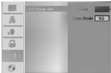 LG DR4810PVL - Opnamemodus instellen - 1