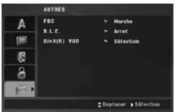 AUTRES PBO B.L.E. DIVX(R) VOD Harose Arret Selection Deplacer Selection