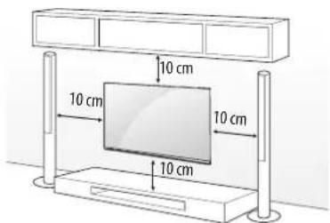LG 65UH8509 - Montagem numa parede - 1