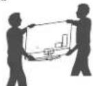 LG 60UH7709 - Lifting and moving the TV - 3