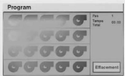 Program Pas 1 Temps 00:00 Total Effacement