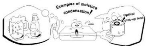 Examples of moisture condensation! Optical pick-up lens