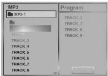 MP3 MP3-1 TRACK_1 TRACK_2 TRACK_3 TRACK_4 TRACK_5 TRACK_6 TRACK_7 TRACK_8 Program TRACK_7 TRACK_6 TRACK_9