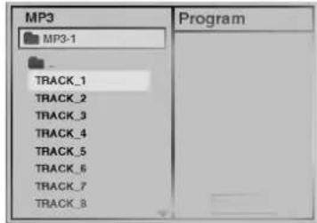 MP3 MP3-1 TRACK_1 TRACK_2 TRACK_3 TRACK_4 TRACK_5 TRACK_6 TRACK_7 TRACK_8 Program