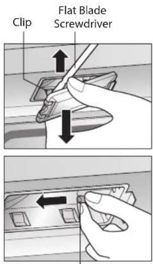 LG LSWS309BD - Replacing Lamp on Top Wall - 2