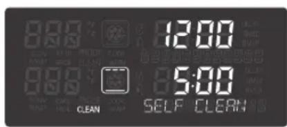 LG LSWS309BD - Displays for the SELF CLEAN mode - 1