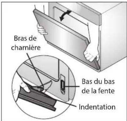 LG LSWS309BD - Remettre en place la porte - 1