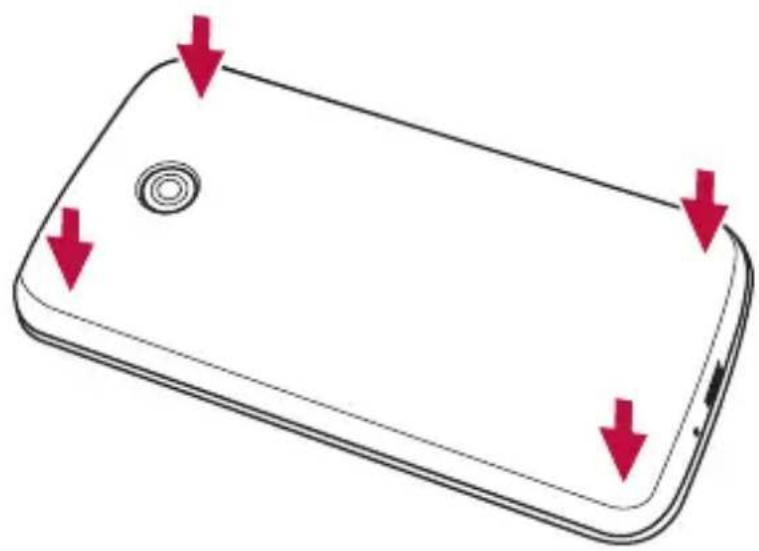 LG LGG420 - Close the back cover. - 1