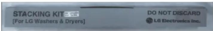 LG RV1329C7T - Stacking kit - 1