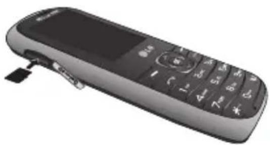 LG A165 - Installation d'une carte mémoire - 1