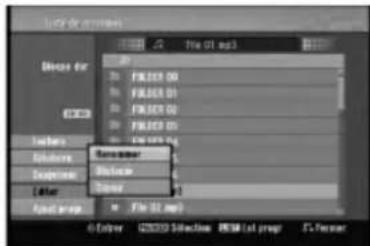 LG RH1777MS - Attribution de nom à un fichier sur le disque dur ou la carte mémoire*1 - 1