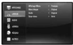 LG BD390C - Menu [LANGUE] - 1