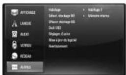 LG BD390C - Menu [AUTRES] - 1