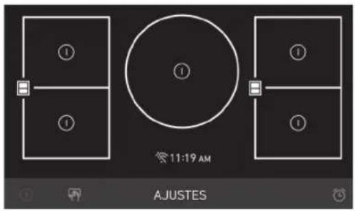 LG SKSIT3601G - Activar la Zona de Cocción Flexible - 1