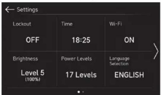 LG SKSIT3601G - Changing Cooktop Settings Settings - 2