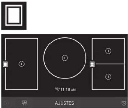 LG SKSIT3601G - Activar la Zona de Cocción Flexible - 2