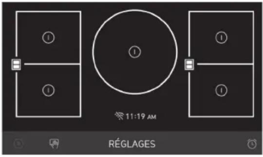 LG SKSIT3601G - Sélection de la zone de cuisson - 1