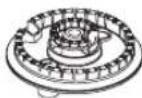 LG UPCG3054ST - Burner Heads - 3