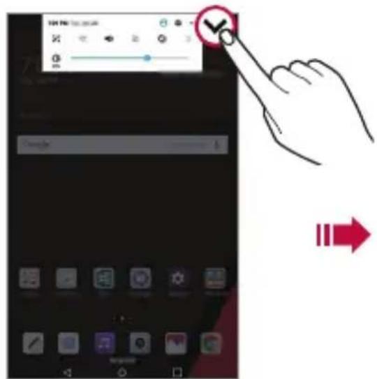 LG V533 - Notifications Panel - 1