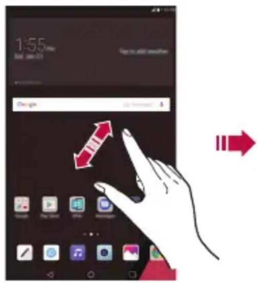 LG V533 - Viewing the Background Theme - 1
