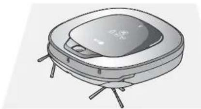 LG VR64702LVMT - Al messaggio vocale "Le ruote non sono in contatto con il pavimento. Spostare HomBot su di un pavimento piatto." - 2