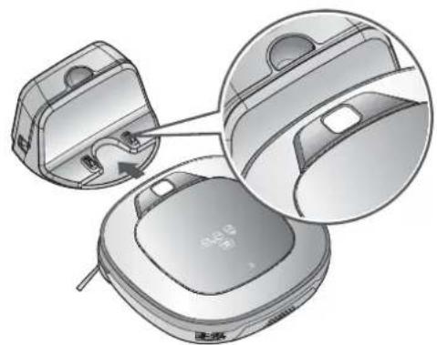 LG VR64702LVMT - Lorsqu'un message vocal est émis "La batterie est faible. Placez l'aspirateur robot sur sa base de chargement." - 1