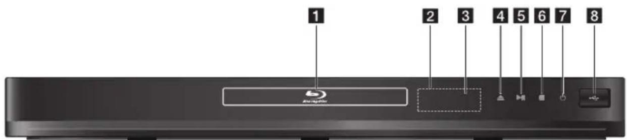 LG BD555C - Panneau avant - 1
