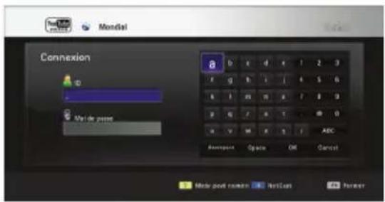 LG BD555C - Ouvrir une session avec votre compte YouTubeTM - 1