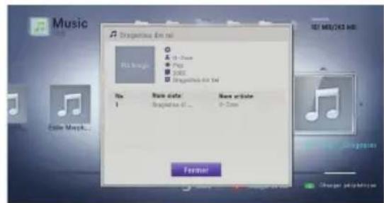 LG BD620C - Affichage des informations musicales MP3 (ID3 Tag) - 1