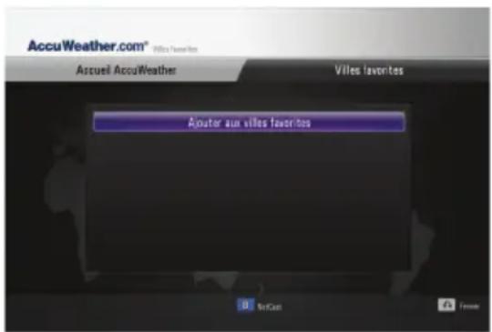 LG BD620C - Affichage des informations météo - 1