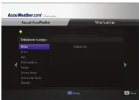 LG BD620C - Affichage des informations météo - 2