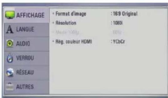 LG BD620C - Réglage des paramètres de configuration - 2