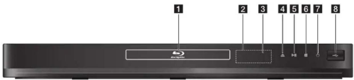 LG BD620C - Panneau avant - 1