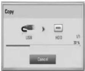 LG BD590C - Copier des fi chiers/dossiers sur le disque dur interne - 7