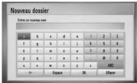 LG BD590C - Attribution d'un nom de fi chier/dossier - 1