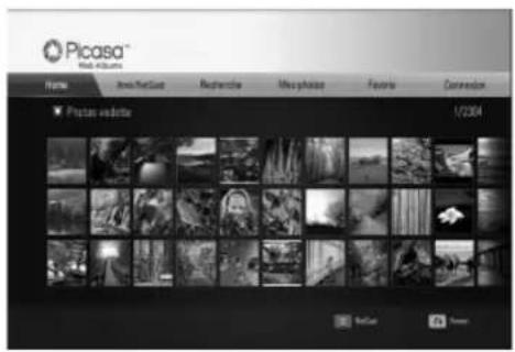 LG BD570C - À propos du menu Picasa™ - 1