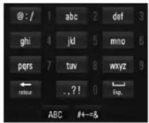 LG BD570C - Mode clavier "téléphone" - 1