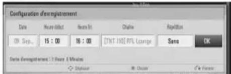 LG BXC590 - Enregistrement programmé (manuel) - 2