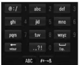 LG BXC590 - Mode pavé numérique - 1