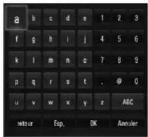 LG BXC590 - Mode clavier - 1