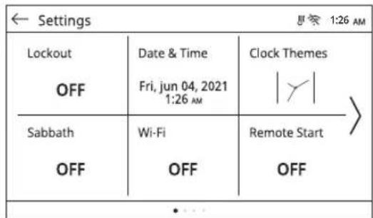 LG WSES4728F - Settings - 2
